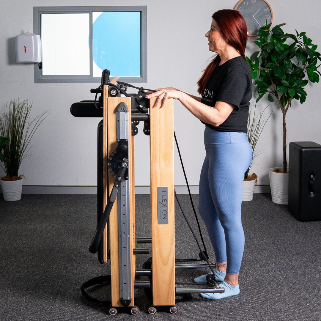 F2 Fold Up Full Track Pilates Reformer