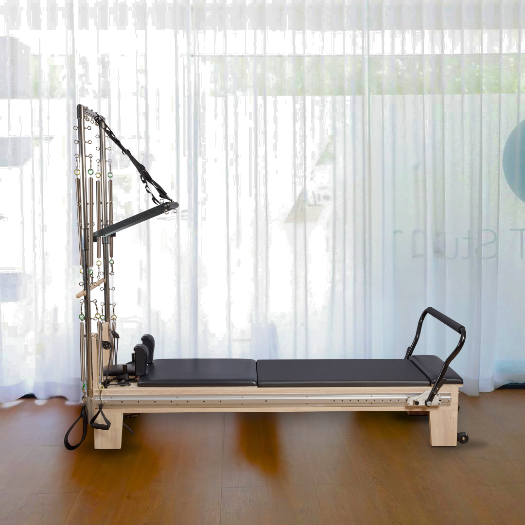 S1 Oakwood Full Track Reformer with Tower and Mat Insert Kit