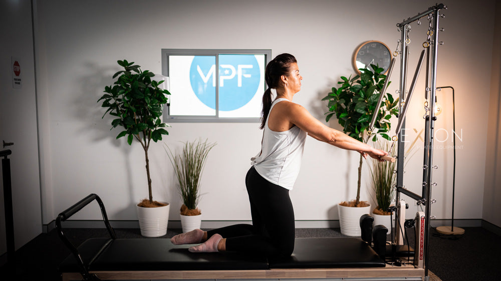 S1 Oakwood Full Track and Half Trap Pilates Reformer Flexion Pilates