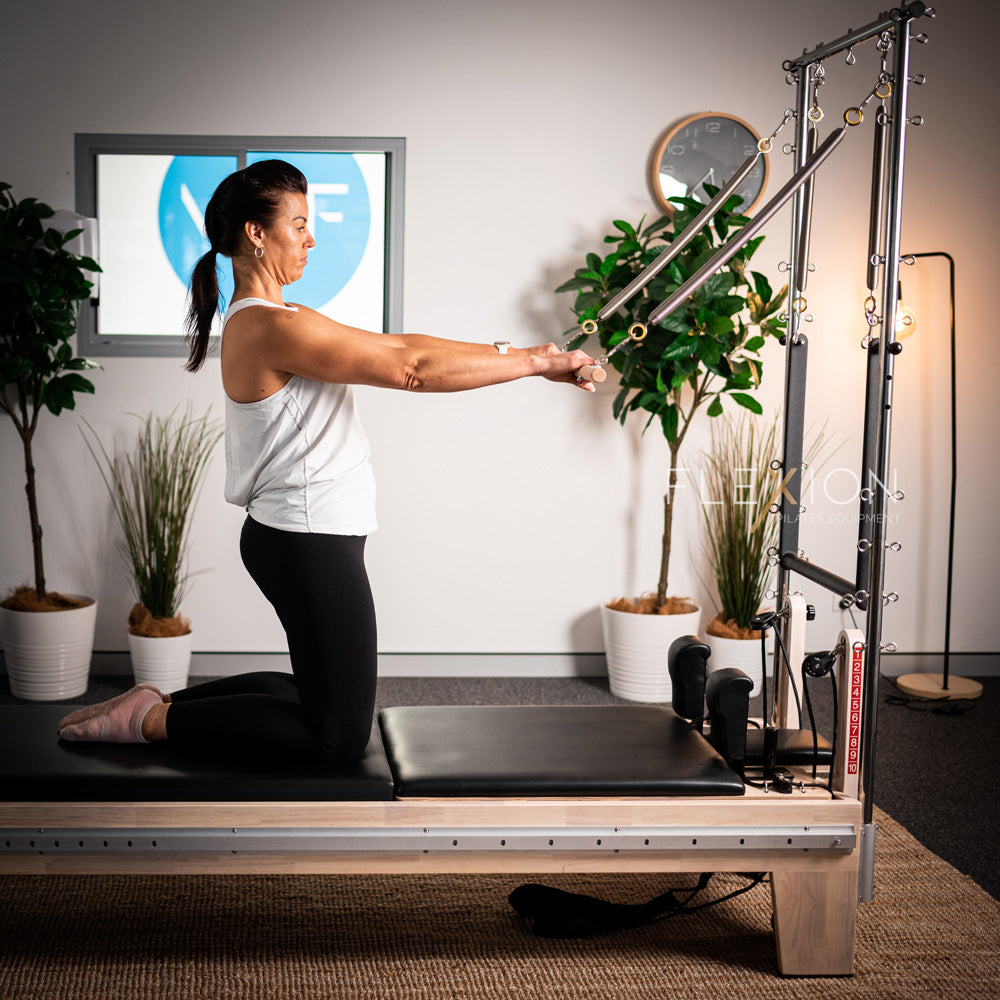 S1 Oakwood Full Track and Half Trap Pilates Reformer